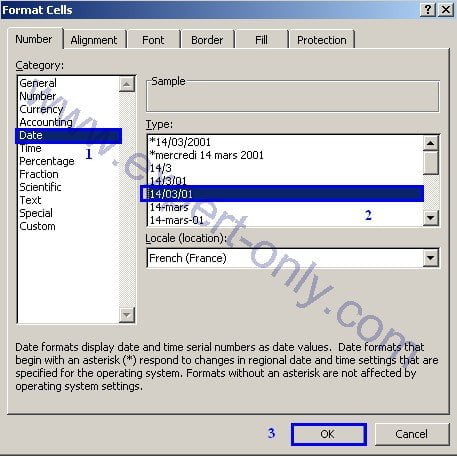 Exporter une table vers un fichier Excel avec SSIS - étape 4 gérer les dates