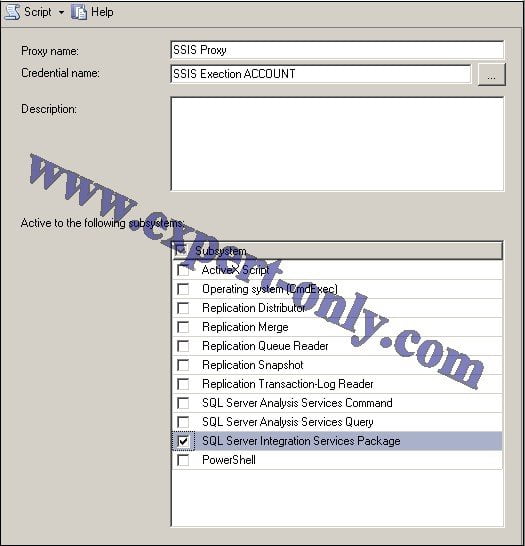 Activer le proxy SQL Server pour les packages SSIS