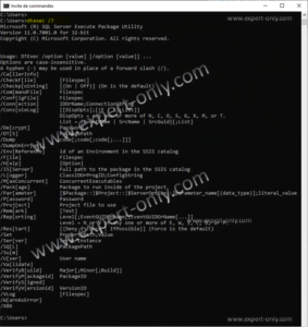 Run an SSIS package from the command line - DTExec - MS BI