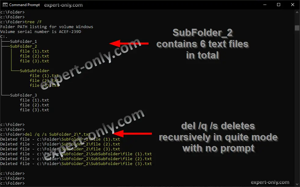 how-to-delete-files-and-folders-recursively-with-cmd-ms-dos