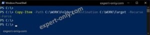 How to copy files recursively in PowerShell? Windows Scripting