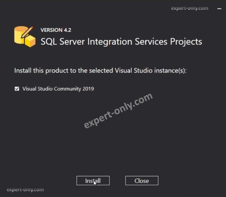 Install SSIS in Visual Studio 2019 (SQL Server Integration Services Projects)