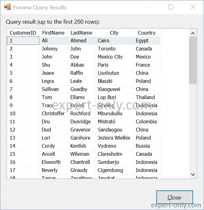 Visualiser le contenu du fichier Excel directement depuis SSIS